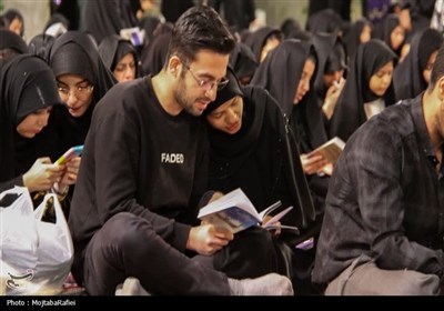 برپایی آیین شب قدر در حرم هلال بن علی