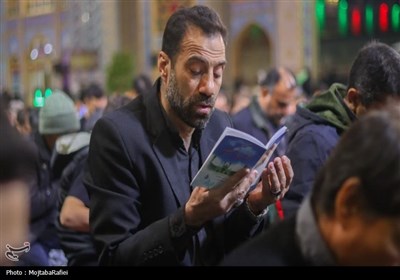 برپایی آیین شب قدر در حرم هلال بن علی