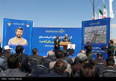 افتتاح تقاطع غیرهمسطح شهید زنگی آبادی کرمان
