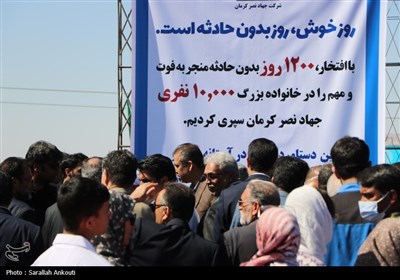 افتتاح تقاطع غیرهمسطح شهید زنگی آبادی کرمان