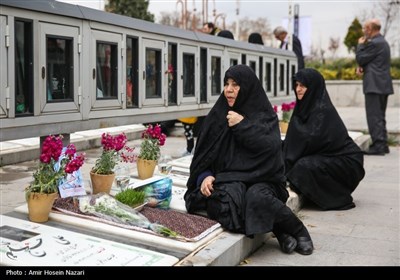 مراسم سال تحویل در گلزار شهدای قزوین