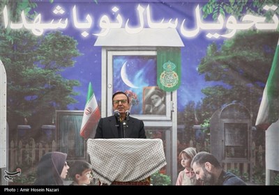 مراسم سال تحویل در گلزار شهدای قزوین