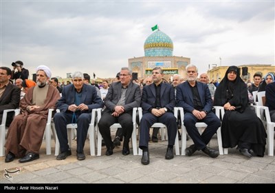 مراسم سال تحویل در گلزار شهدای قزوین