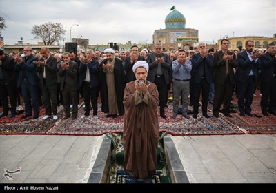 مراسم سال تحویل در گلزار شهدای قزوین