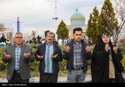 مراسم سال تحویل در گلزار شهدای قزوین