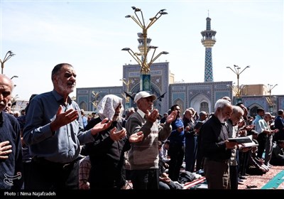 تحویل سال نو در حرم مطهر امام رضا (ع)