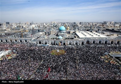 تحویل سال نو در حرم مطهر امام رضا (ع)