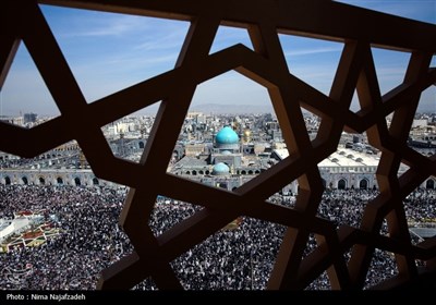 تحویل سال نو در حرم مطهر امام رضا (ع)