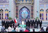 برپایی آیین آغاز سال جدید در حرم نجف ایران
