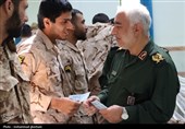 دیدار نوروزی  فرمانده سپاه انصارالرضا (ع) خراسان جنوبی با سربازان