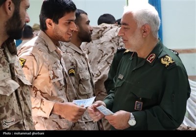 دیدار نوروزی فرمانده سپاه انصارالرضا (ع) خراسان جنوبی با سربازان