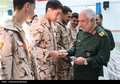 دیدار نوروزی فرمانده سپاه انصارالرضا (ع) خراسان جنوبی با سربازان