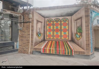 تحول فضای شهری با نقاشی دیواری در بیرجند