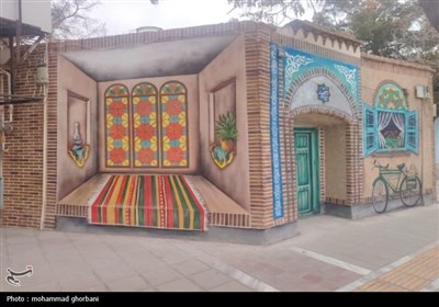 تحول فضای شهری با نقاشی دیواری در بیرجند