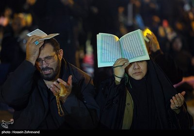 احیای شب بیست و یکم ماه مبارک رمضان در مسجد ارک