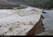بارش شدید و سیلاب در مسیر رحیم آباد و اشکورات گیلان