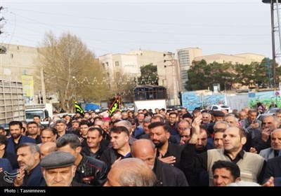 حرکت دسته عزاداری به مناسبت شهادت امیرالمومنین (ع) در شهریار