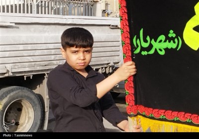 حرکت دسته عزاداری به مناسبت شهادت امیرالمومنین (ع) در شهریار