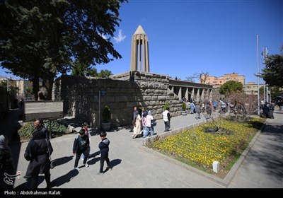مسافران نوروزی در همدان