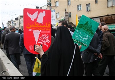 راهپیمایی روز قدس در قزوین