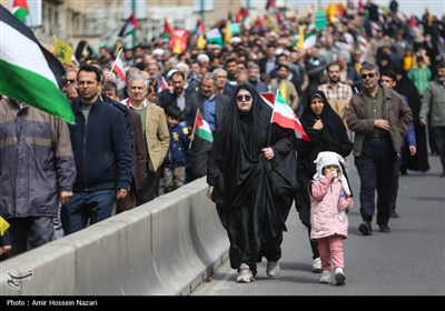 راهپیمایی روز قدس در قزوین
