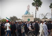 خروش مردم جزایر خلیج فارس در حمایت از آرمان فلسطین