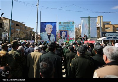 مراسم تشییع پیکر امیر سرتیپ محمد جوادی درهمدان