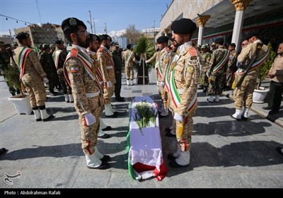 مراسم تشییع پیکر امیر سرتیپ محمد جوادی درهمدان