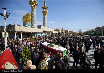 مراسم تشییع پیکر امیر سرتیپ محمد جوادی درهمدان