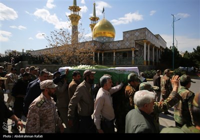 مراسم تشییع پیکر امیر سرتیپ محمد جوادی درهمدان