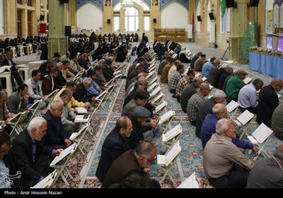 جز خوانی قرآن کریم در مسجد امام حسن عسگری (ع) - قزوین