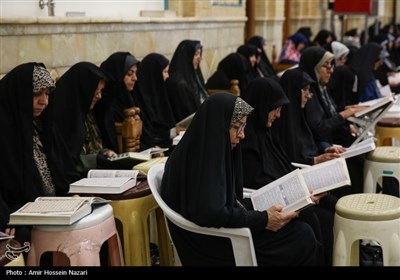 جز خوانی قرآن کریم در مسجد امام حسن عسگری (ع) - قزوین
