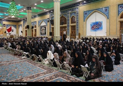 جز خوانی قرآن کریم در مسجد امام حسن عسگری (ع) - قزوین