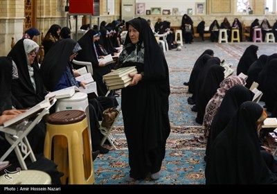 جز خوانی قرآن کریم در مسجد امام حسن عسگری (ع) - قزوین
