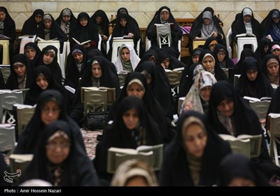 جز خوانی قرآن کریم در مسجد امام حسن عسگری (ع) - قزوین