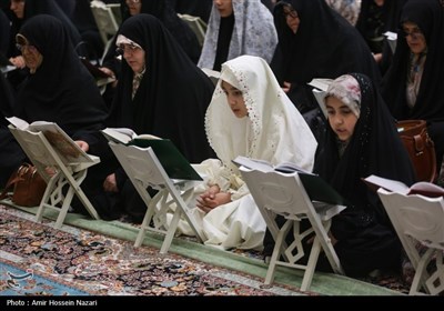 جز خوانی قرآن کریم در مسجد امام حسن عسگری (ع) - قزوین