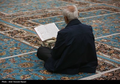 جز خوانی قرآن کریم در مسجد امام حسن عسگری (ع) - قزوین