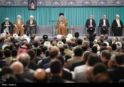 دیدار جمعی از مسئولان و سفرای کشورهای اسلامی با رهبرمعظم انقلاب