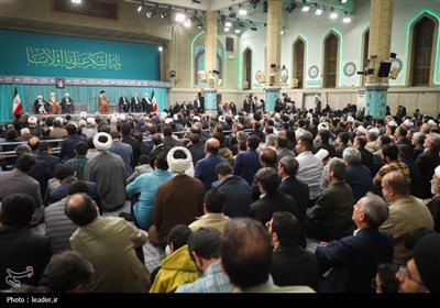 دیدار جمعی از مسئولان و سفرای کشورهای اسلامی با رهبرمعظم انقلاب