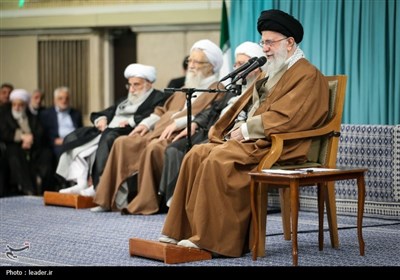 دیدار جمعی از مسئولان و سفرای کشورهای اسلامی با رهبرمعظم انقلاب