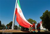 اهتزاز پرچم مقدس جمهوری اسلامی در پایتخت مقاومت جهان اسلام