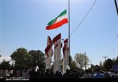 اهتزاز پرچم مقدس جمهوری اسلامی در پایتخت مقاومت جهان اسلام