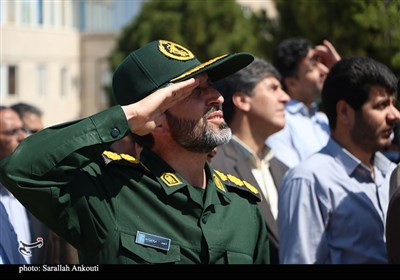 اهتزاز پرچم مقدس جمهوری اسلامی در پایتخت مقاومت جهان اسلام