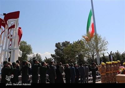 اهتزاز پرچم مقدس جمهوری اسلامی در پایتخت مقاومت جهان اسلام