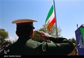 اهتزاز پرچم مقدس جمهوری اسلامی در پایتخت مقاومت جهان اسلام
