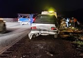 تصادف زنجیرهای در آزادراه خرمزال/ 18 نفر مصدوم شدند