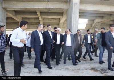بازدید وزیر ورزش و جوانان از پروژه های ورزشی بجنورد