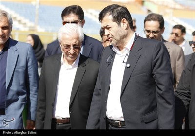 بازدید وزیر ورزش و جوانان از پروژه های ورزشی بجنورد