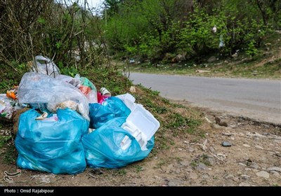 زباله یادگاری گردشگران به روستاهای گیلان