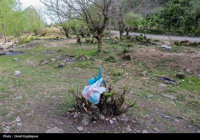 زباله یادگاری گردشگران به روستاهای گیلان